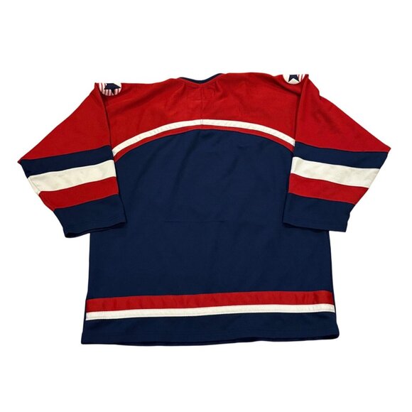 Nike Team USA 2002 Salt Lake City Olympics Blue Stitched Hockey Jersey Men's L - Picture 2 of 9